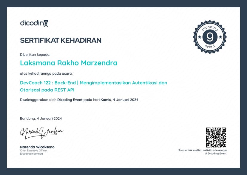 Certificate 8